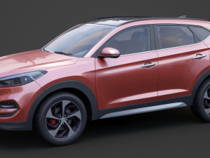 hyundai tucson 2016 Modelo 3D