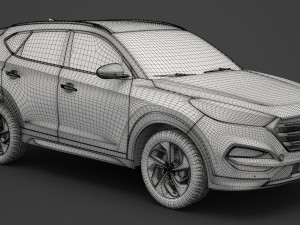 hyundai tucson 2016 Modelo 3D