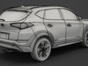 hyundai tucson 2016 Modelo 3D