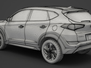 hyundai tucson 2016 Modelo 3D
