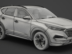hyundai tucson 2016 Modelo 3D