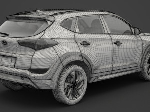 hyundai tucson 2016 Modelo 3D