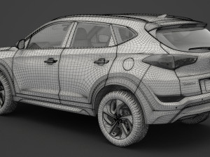 hyundai tucson 2016 Modelo 3D