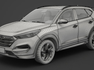 hyundai tucson 2016 Modelo 3D