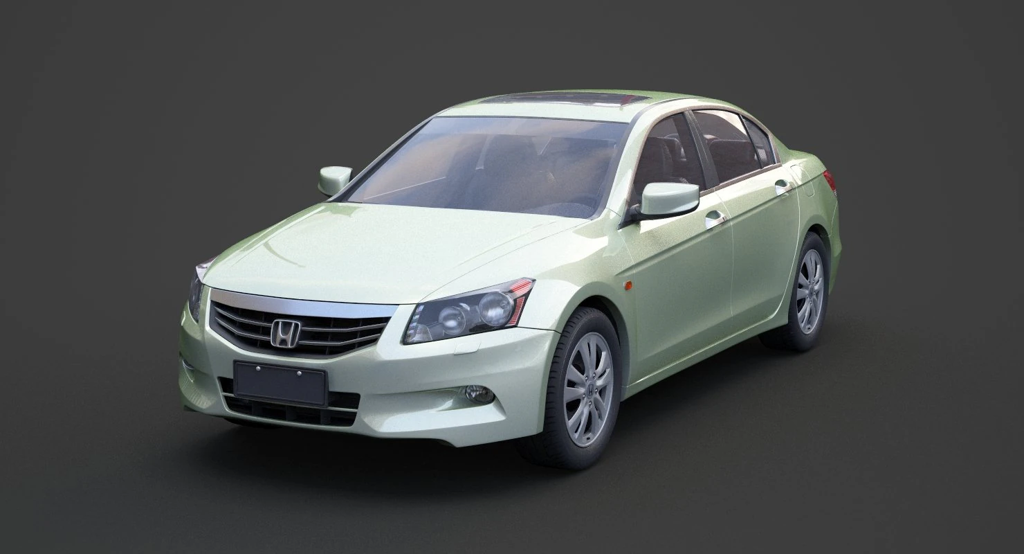 Хонда Акорд 2011р 3D Модель .c4d .max .obj .3ds .fbx .stl .blend 