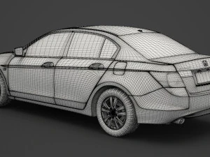 Хонда Акорд 2011р 3D Модель