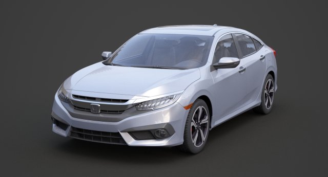 honda civic sedan ex 2016 Modello 3D .c4d .max .obj .3ds .fbx .stl .blend 