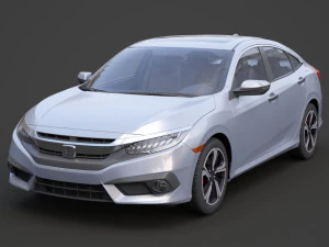 honda civic sedan ex 2016 Model 3D
