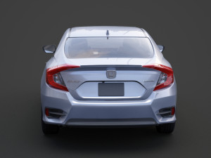 honda civic sedan ex 2016 Modello 3D