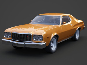ford-gran torino 1975 3D Model