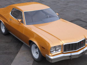 ford-gran torino 1975 3D Модель