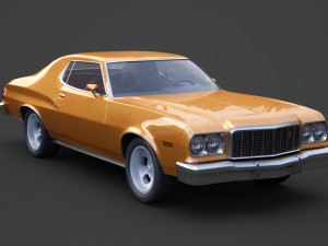 ford-gran torino 1975 3D Модель