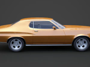 ford-gran torino 1975 3D Model