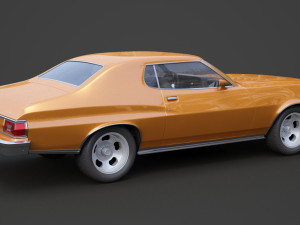 ford-gran torino 1975 3D Модель
