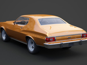 ford-gran torino 1975 3D Модель
