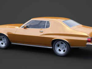 ford-gran torino 1975 3D Модель