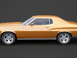 ford-gran torino 1975 3D Модель