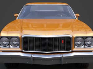 ford-gran torino 1975 3D Модель