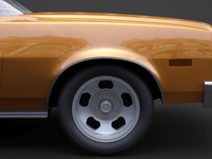 ford-gran torino 1975 3D Модель