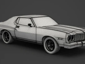 ford-gran torino 1975 3D Model