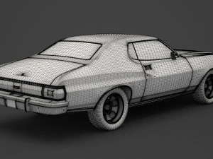 ford-gran torino 1975 3D Model