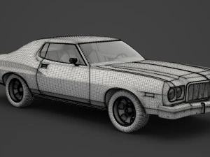 ford-gran torino 1975 3D Model