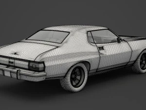 ford-gran torino 1975 3D Model