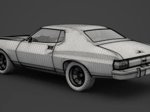 ford-gran torino 1975 3D Model