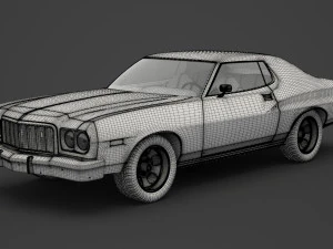 ford-gran torino 1975 3D Model