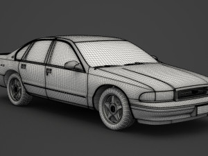 chevrolet impala ss 1994 3D Model