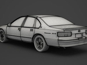 chevrolet impala ss 1994 3D Model