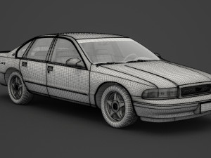 chevrolet impala ss 1994 3D Model