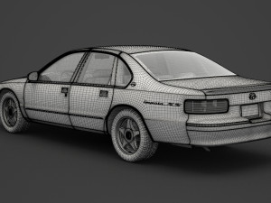 chevrolet impala ss 1994 3D Model