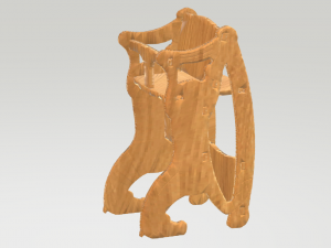 rocking horse childtable babychair 3 in one 3D 模型