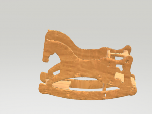 rocking horse childtable babychair 3 in one 3D 模型