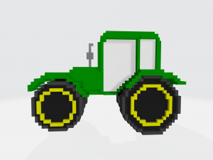 green farm track Modelo 3D