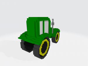 green farm track Modelo 3D