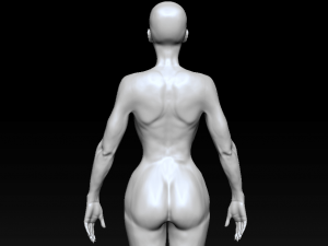 woman realistic sculpt 3D Model
