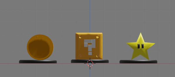 super mario bros power ups 3d print model 3D-Druckmodell .c4d .max .obj .3ds .fbx .stl .blend 