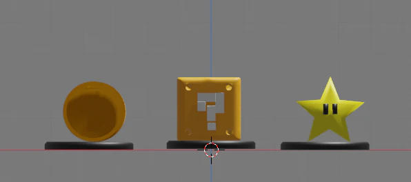 super mario bros power ups 3d print model 3D Print Model .c4d .max .obj .3ds .fbx .stl .blend 