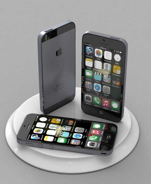 iphone 5s Modelo 3D .c4d .max .obj .3ds .fbx .stl .blend 