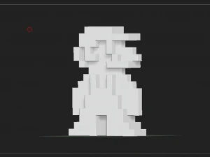 mario 25d 8bit 3D Print Model