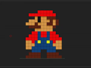 mario 25d 8bit 3D Print Model