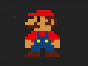 mario 25d 8bit 3D Print Model