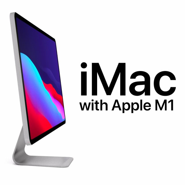 2021 imac - apple m1 3D Модель .c4d .max .obj .3ds .fbx .stl .blend 