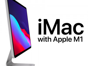 2021 imac - apple m1 Modello 3D