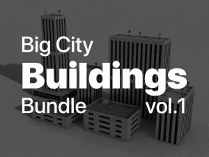 big city buildings bundle vol1 Modello 3D