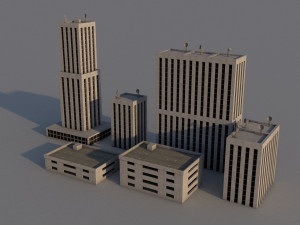 big city buildings bundle vol1 3D Model