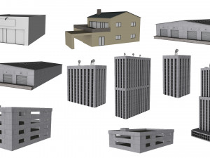 big city buildings bundle vol1 3D Model
