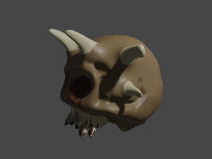Demon skull 3D Model